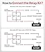 FASTSTORM 5 Pack 5-Pin Waterproof Relay Kit 40/30 AMP 12V Relay Switch with Harness Heavy Duty 12&16 AWG Tinned Copper Wires with 5x20A/30A/40A Inline Fuse SPDT for Automotive Car Marine Boat