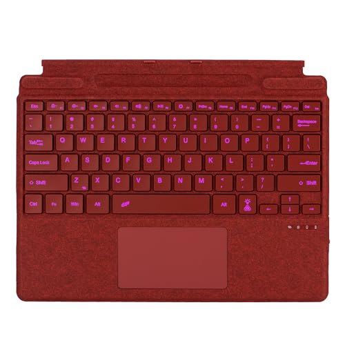 Teclado inalámbrico retroiluminado para Surface Pro 9 y 10 con touchpad de alta precisión