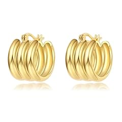 Gold Triple Hoop