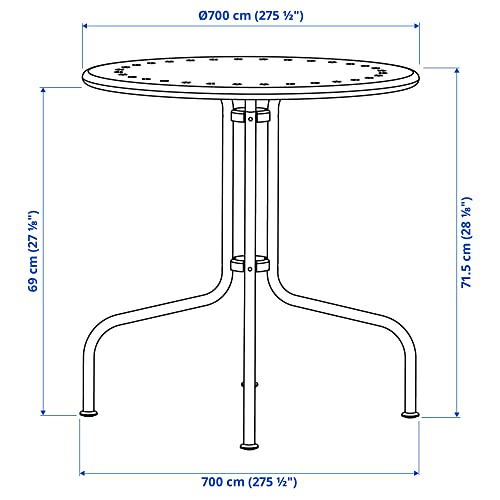 Table LÄCKÖ extérieur 70 cm gris la solution gain de place pour petit balcon - 6