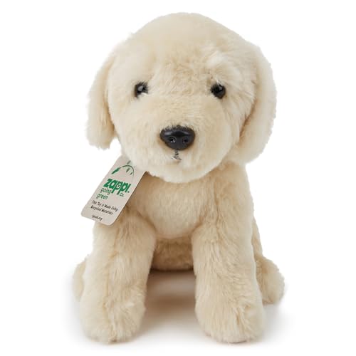Zappi Co Labrador Plüschhund (25 cm) - Freundlicher, Kuscheliger Hund, Umweltfreundlich, Ideal für Junge Hundefans, Recycelt