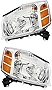 For Nissan Titan/Armada Headlights Lamps Set 2004 2005 2006 2007 Halogen Driver and Passenger Side