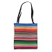 Mexican Serape Poncho Pattern Tote Bag