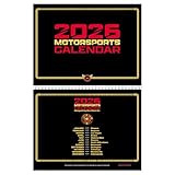 2026 Motorsports Wall Calendar | Full Stock Car Racing Schedule for All Races | Arts of Legendary Races & Tracks | Best Home, Office, Garage Décor Gift for Race Fans