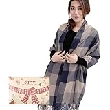 Smartwatches, bufandas y más: 9 ofertas de Amazon que puedes conseguir por tiempo limitado 3 Moncloa heekpek Bufanda Mujer Invierno Otoño Tartan Bufanda Caliente Suave Larga Bufanda Cachemira Mujer con Borlas, Azul+Gris