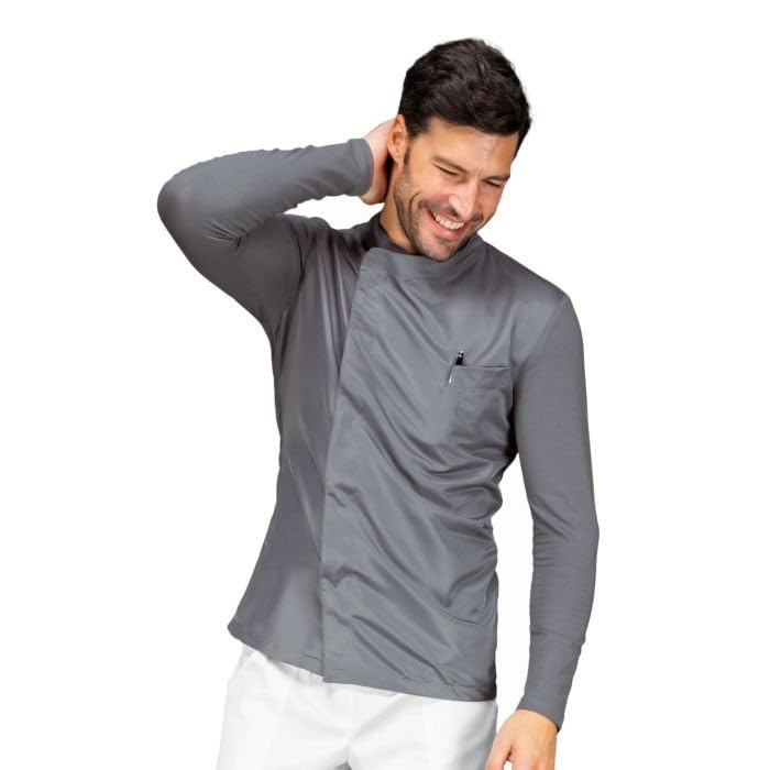 I.sacco Giacca Cuoco FRANKLIN Unisex in Poliestere Impermeabile (Grigio)