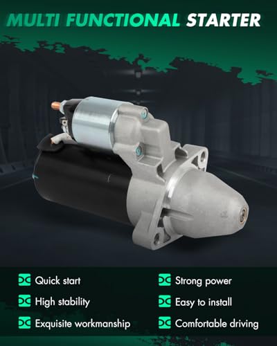 Image of SCITOO Starter Motor fit for Porsche for Cayenne 3.6L 2015-2018,for Porsche for Cayenne 4.8L 2011-2018,for Porsche for Macan 3.0L 2015-2018 Replacement Starter 19216