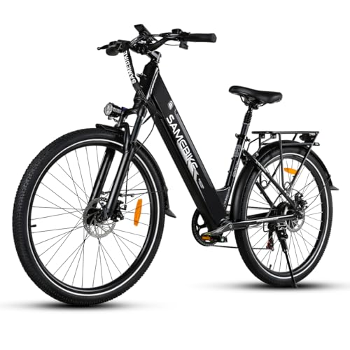 SAMEBIKE Bicicleta eléctrica Bicicleta electrica montaña Bicicleta eléctrica para Ciudad（batería de 36 V/15 Ah,26...