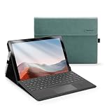 Omnpak for Microsoft Surface Pro 7+/ Pro 7 / Surface Pro 6 / Surface Pro 5 2017 / Surface Pro 4 に対応ケース 表面内蔵保護カバー 多視角 スタンド 軽量 薄型 ペンホルダー付き PU スマート カバー ライトグリーン