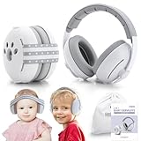 [I.Kimport] ベビーイヤーマフ 防音 27dB 2WAYヘッドバンド 新生児〜4歳対応 赤ちゃん 子供用 耳当て 遮音 聴覚過敏対策 睡眠 外出 花火大会 収納ポーチ付き