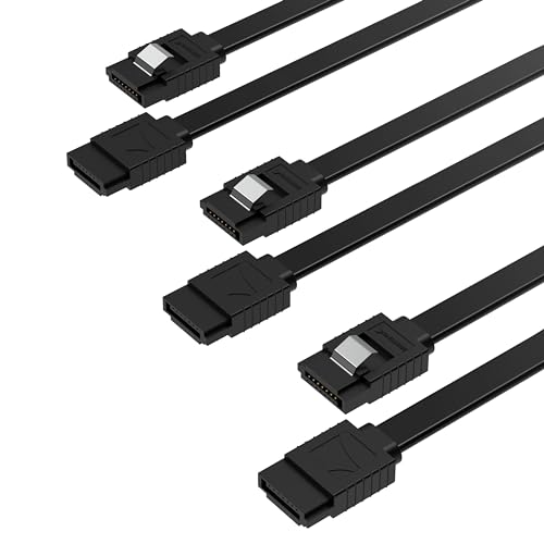 LINK LKCSATA50 Cavo SATA III Interno 50 Cm Con Connettori Metallici A L – Per HDD, SSD, CD/DVD