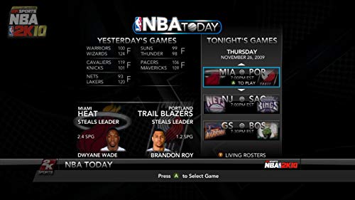 Image of NBA 2K10 - Xbox 360 (Renewed)
