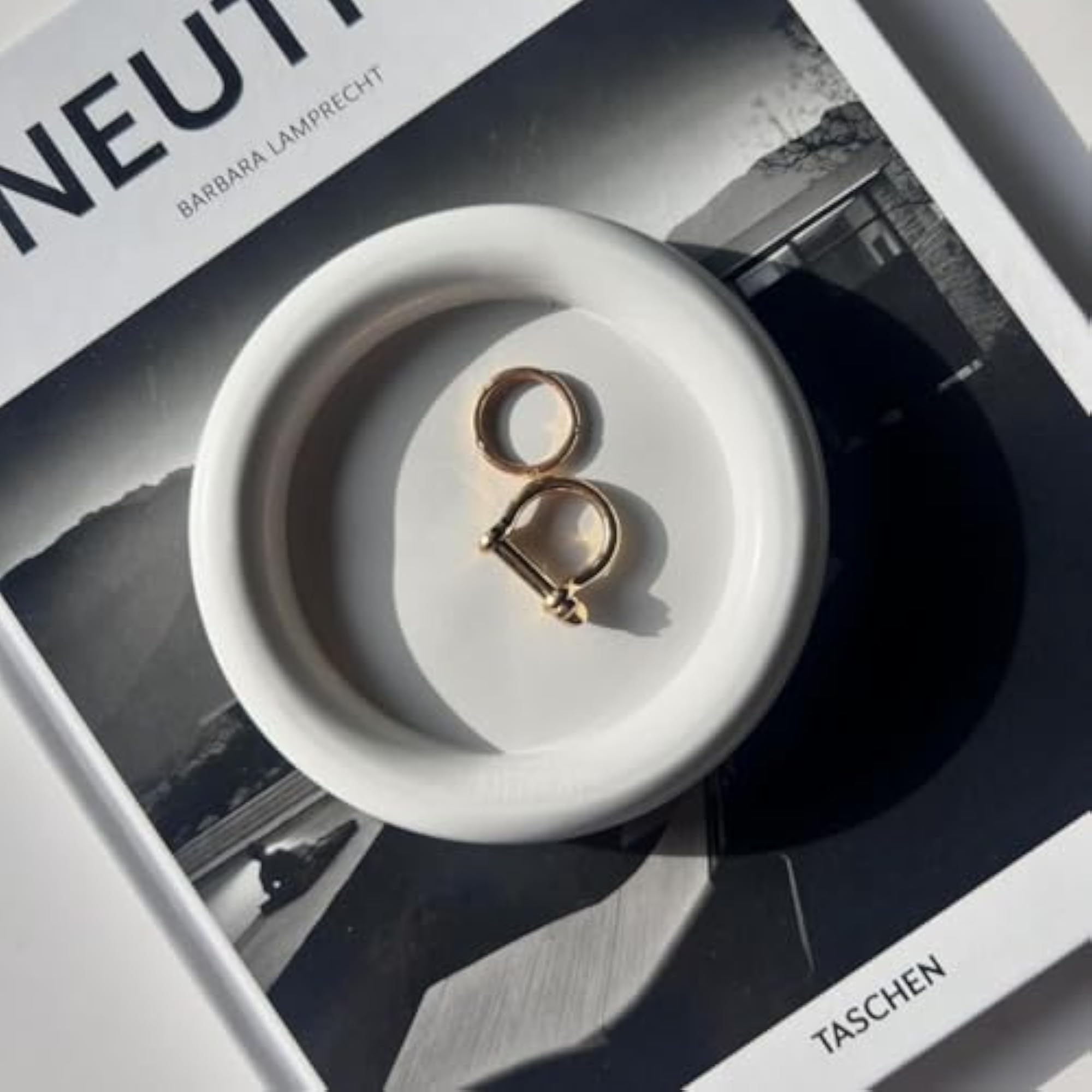 Minimalist Ceramic Jewelry Dish, Ring Holder