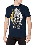 Passform: locker Ecko Unltd. Herren Men\'s Beta Beast Short Sleeve Printed Tee T-Shirt, Navy, XX-Large