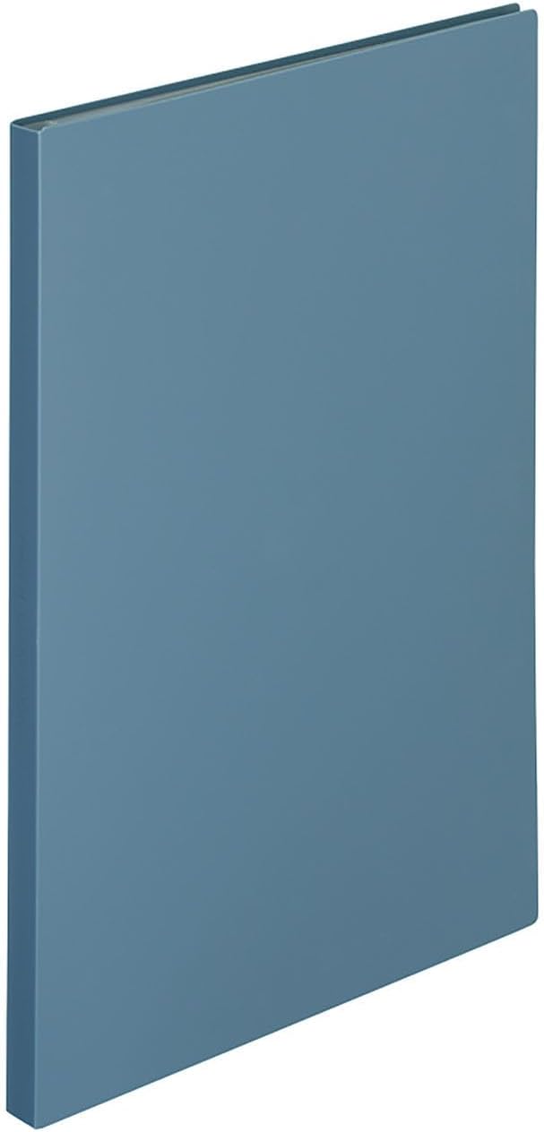 Lihit Lab N2401-5 Mutual Clear Book, A4, S-Shape, 40 Pockets, Matte Yellow