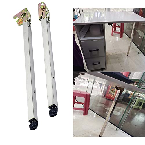 Patas de mesa ajustables de acero inoxidable con diseño plegable para un soporte resistente de muebles, incluye tornillos de montaje