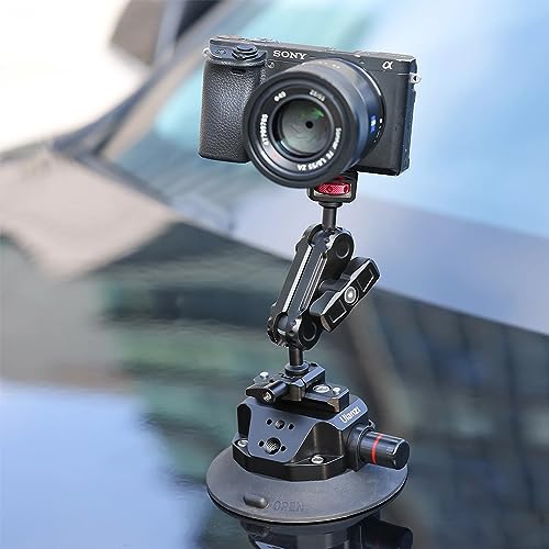 ULANZI SC-02 Strong 4.5-inch Suction Cup and Ball Head Arm Mount for Action/Digital Cameras up to 3KG by ULANZI - Image 4
