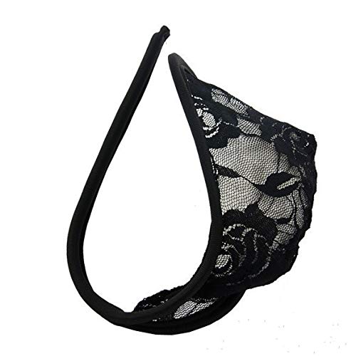 C-Pantalons pour Hommes Strings Invisibles Culotte Sexy en Dentelle Hot Homme String Sexy sous-vêtements Transparent Sexy Demi-String Hommes Un CôTé Jockstrap Slips Bikini String Sexy Homme éRotique Cover