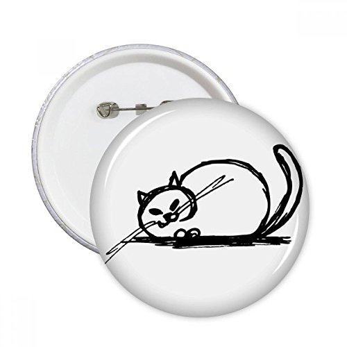 Badge rond chat bouclé M pour personnaliser vos vestes et sacs à dos