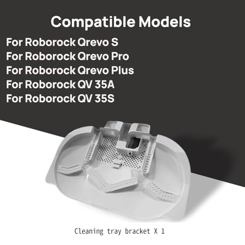 Mop Cleaning Tray for Roborock Qrevo S, QV 35A, QV 35S Robot Vacuums by LEHANGOK - Used condition - Image 2