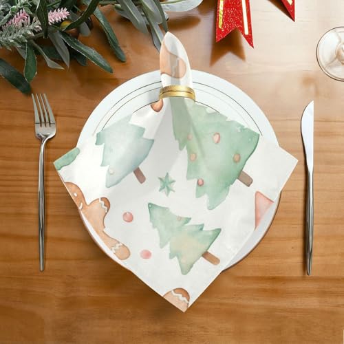 Servilletas de Tela de Navidad Set de 6 Multicolor miniatura 3