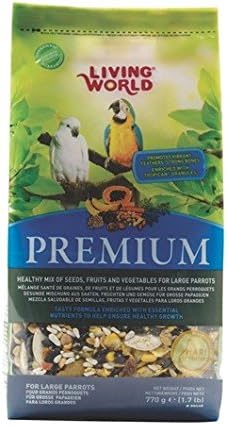 Living World Premium Large Parrot Mix, 1.7 Pounds