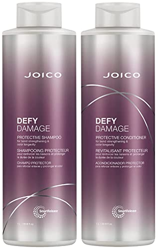 Joico Defy Damage Protective Shampoo & Conditioner Set | Preserve Hair Color | For Bond Strengthening & Color Longevity #TOP22
