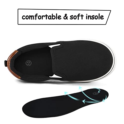 Image of K KomForme Toddler Sneakers for Girls Boys Slip On Canvas Walking Shoes | Lightweight, Comfortable
