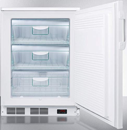 Summit VT65 Upright Freezer, White on Fridge.com