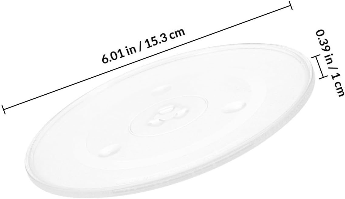 Ciieeo Microwave Oven Glass Plate Replacement 31.5cm round Turntable Tray with High Temperature Resistance and Even Heating for Kitchen Use