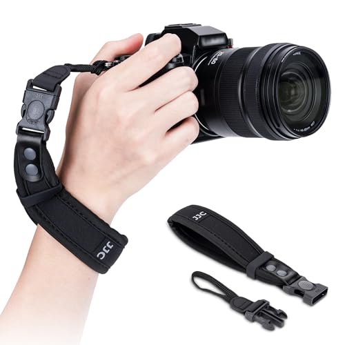 Upgraded Quick Release Soft Neoprene Camera Hand Wrist Grip Strap with Sliding Lock for Canon EOS R5 R6 Mark III II V R1 R RP R3 ZR Z5II Z6III Z6II Z50II Z9 P1100 A1 II A9III XM5 XT50 GFX100RF S1R II