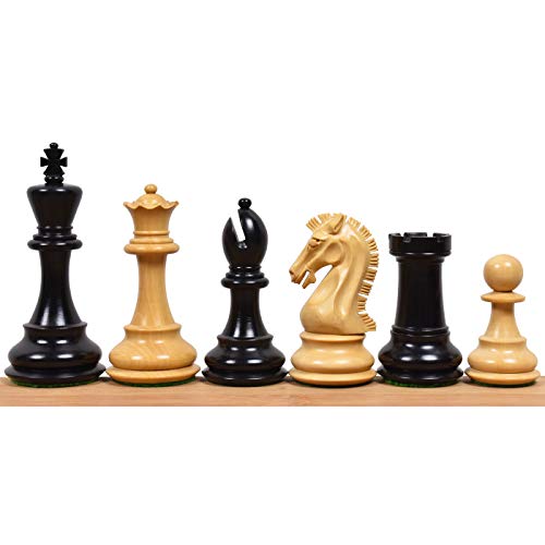 Royal Chess Mall Craftsman Knight Staunton �`�F�X�s�[�X�I�����[ �`�F�X�Z�b�g ���h�ƃc�Q�̖ؐ��`�F�X�Z�b�g �L���O3.9�C���` �_�u���E�F�C�g�`�F�X�s�[�X (3.5�|���h)