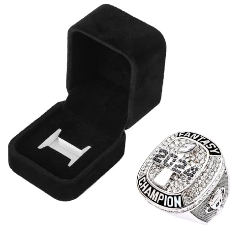 guancrown Fantasy Football Championship Ring 2024 Award Prize Sports Winner FFL Champion Ring (six, size 10)