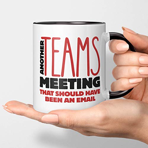 Watermelon Heads Funny Teams Meeting Coffee Mug - I Survived Another Meeting That Should Have Been An Email. 11Oz Tea Cup Gift For Boss, Employees, Coworkers, Manager. #TOP5
