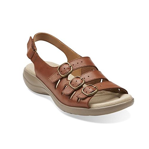 Clarks Women's Saylie Medway Espadrille Sandal, Tan, 10 M US