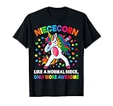 Niececorn Like A Niece Only Awesome Dabbing Unicorn Women T-Shirt