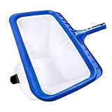 Monitok Pool Skimmer Net, Heavy-Duty Reinforced Frame Pool Leaf Net with Deep Ultra-Fine Nylon Mesh Bag - Easy Scoop Edge for Sand/Leaves, Quick Cleaning for Swimming Pools/Garden Ponds (No Pole)
