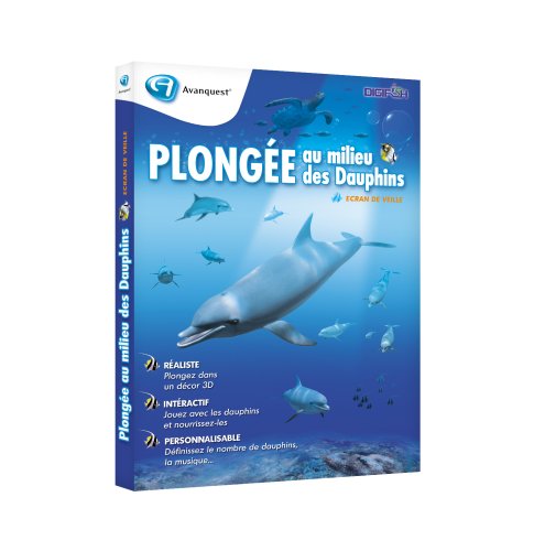 Plongée au milieu des dauphins : poster décoratif haute définition pour salon