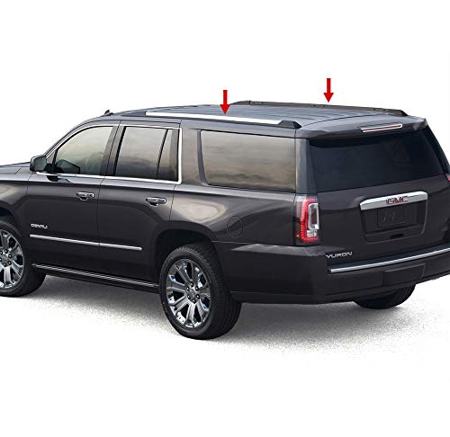 Made in USA! Compatible with 2015-2020 Chevy Suburban  GMC Yukon XL Roof Rack Body Molding Trim Cover 2PC