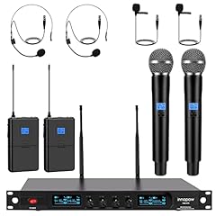 2 Bodypack mic+2 Handheld mic