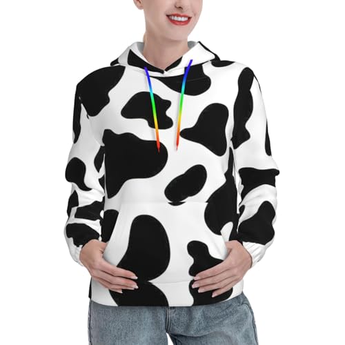 Pull graphique ajusté à capuche doux avec grande poche kangourou