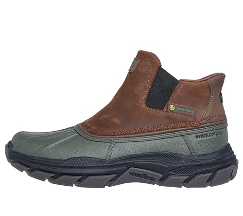 Skechers Skechers Men's RESPECTED-Langdon Rain Boot, Green, 11