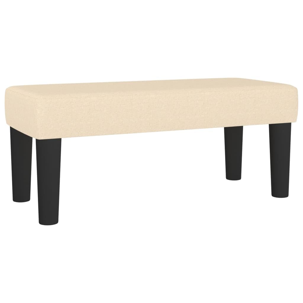 Générique Ławka Cream 70x30x30 cm Tkanina | Wyściełana pianka, dodatkowe siedzisko, ławka, instrukcja montażu w zestawie
