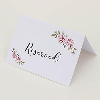 Luck and Luck Reserved Wedding Card Set of 4 RESERVED signs Boho Wedding