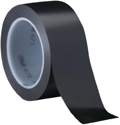 3M 766i 766i, taśma ostrzegawcza w paski do oznaczania podłogi i bezpieczeństwa z nośnikiem PCW w kolorze czarno-żółtym, 50 mm x 30 m, 0,13 mm