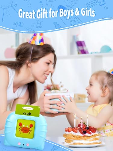 Toy imagine Talking Flash Cards Learning Toys for 2 to 6 Years Old Boys Girls, Educational Toddlers Toys Reading Machine with 224 Words, Preschool Montessori Toys and Birthday Gift for Kids - Image 4
