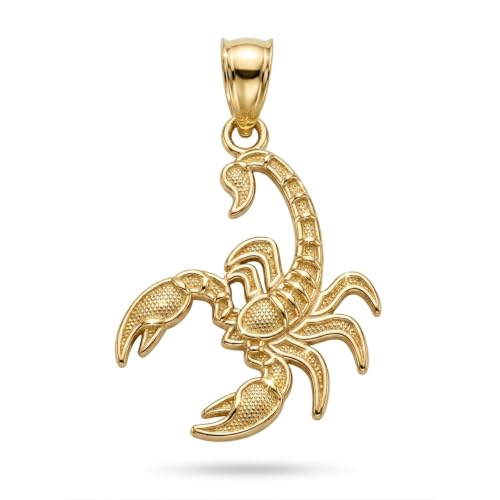 Gold Scorpion Charm Pendant image