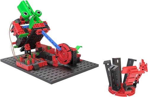Verpackungsinhalt des fischertechnik Smart Robots Pro Bausatzes mit Anleitung. - Detailansicht von fischertechnik Smart...