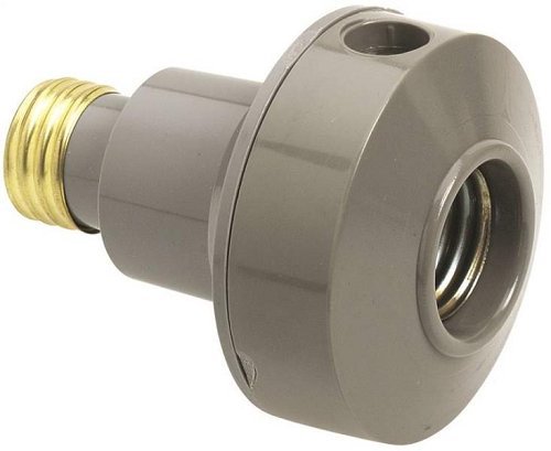 Westek OLC5CLC 150W Outdoor Screw-In Flood Light Control, Grey