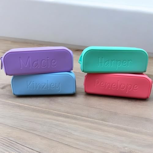 Image of Personalized pencil case kids name pen storage Pencil box Personalized party favors Gift for kids party Children name bag (Personalized)
